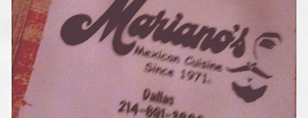 Mariano's Mexican Cuisine is one of Foursquare - Best of Dallas.