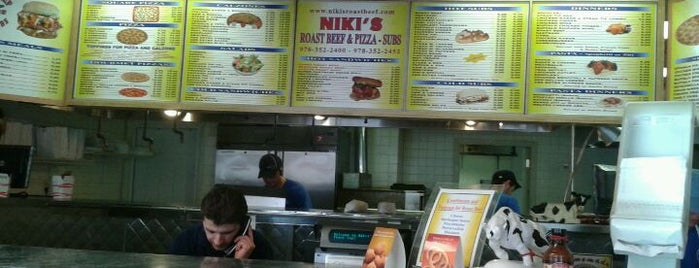 Niki's Roast Beef & Pizza is one of Georgetown Massachusetts.