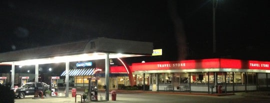 TravelCenters of America is one of out on the road.