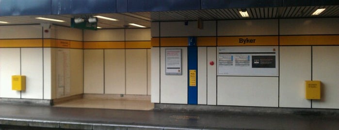 Byker Metro Station is one of Railway stations visited.
