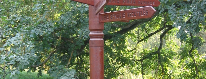 Piemiņas zīme - ceļa rādītājs tautas dziesmu teicējiem Ogresgalā is one of Pieminekļi un piemiņas vietas.