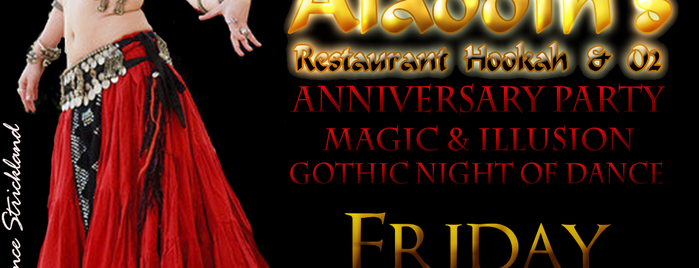 Aladdin's Hookah Lounge & O2 is one of Restaurants to try!.