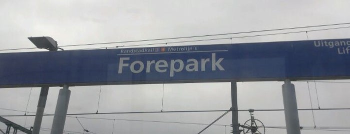 RandstadRail halte Forepark is one of mijn rampstadrail stations.