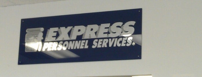 Express Employment Professionals is one of spots.