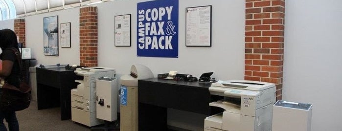 Campus Copy Fax & Pack is one of On-Campus Printing.