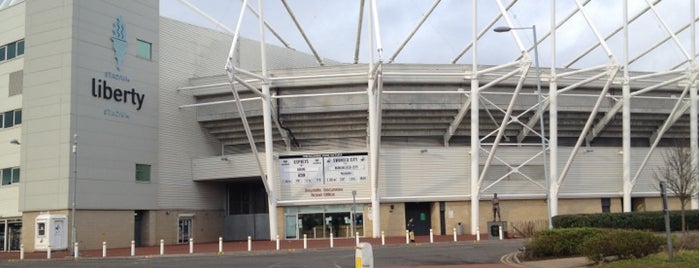 Liberty Stadium is one of Barclays Premier League stadiums 2013/14.