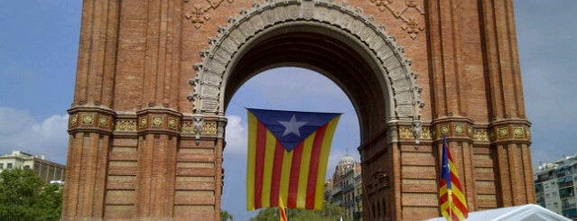 Arc de Triomphe is one of Barcelona, my homeland my flag.