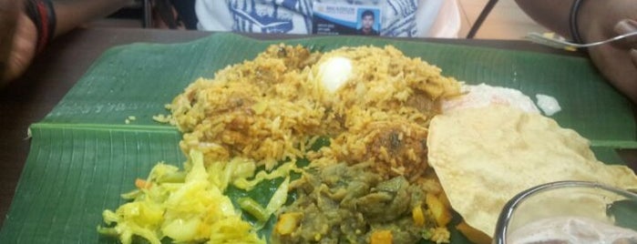 Moorthy's Banana Leaf Rice is one of the Msian eats.