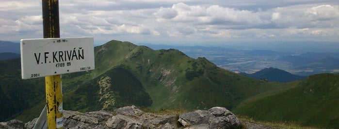 Veľký Kriváň is one of Slovak mountains.