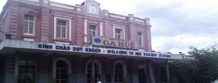 Ga Huế (Hue Railway Station) is one of Đường sắt Bắc Nam.
