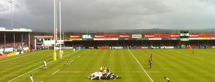 Sandy Park Stadium is one of Lieux qui ont plu à Franz.