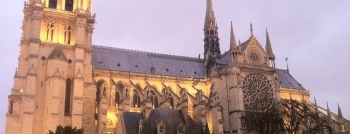 Kathedrale Notre-Dame de Paris is one of Destaques do percurso da Maratona de Paris.