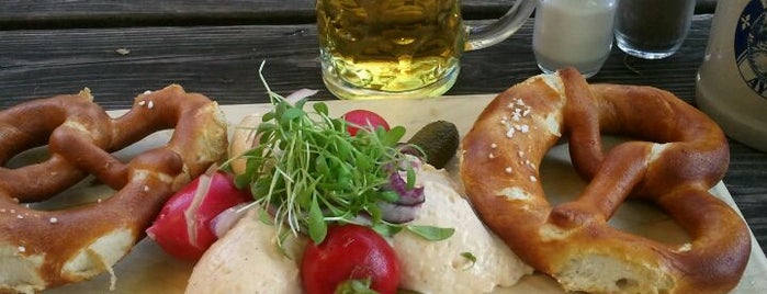 Kaisergarten is one of The 15 Best Places for Pretzels in Munich.