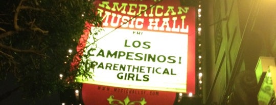 Great American Music Hall is one of San Francisco for beginners.