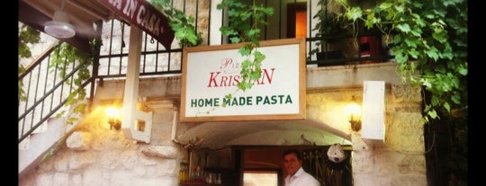 Pizzeria Kristian is one of สถานที่ที่ Tim ถูกใจ.