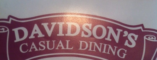 Davidson's Casual Dining is one of Nick'in Beğendiği Mekanlar.