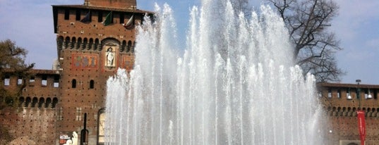 Fontana del Castello Sforzesco is one of Milano.