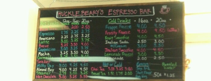 Hucklebeary's Espresso is one of Locais curtidos por Ozzie.