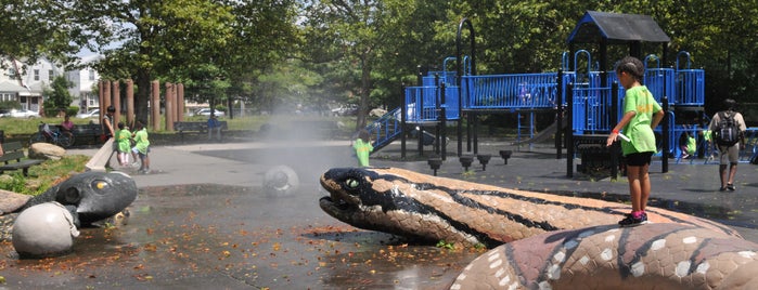 Lenape Playground (snake Park) is one of NYC Parks' Most Unusual Spray Showers.