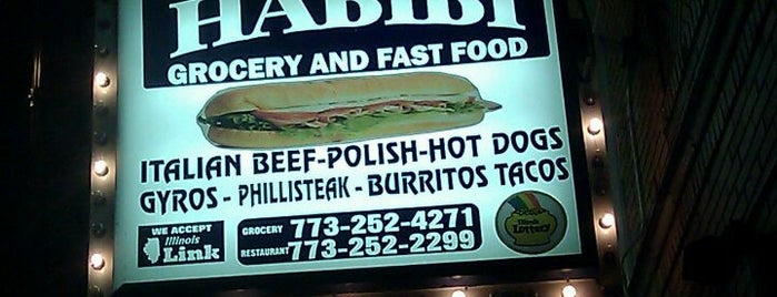 Habibi Grocery And Fast Food is one of Little Arabia in Northwest of Chicago.