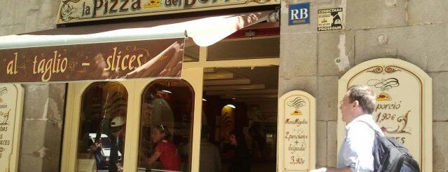 La Pizza del Born is one of Cheap Eats Barcelona 5-10€.