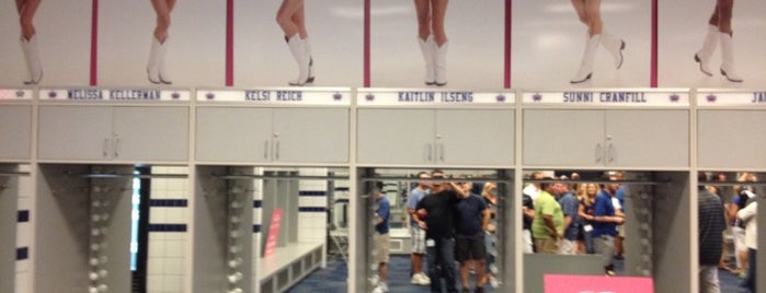 Dallas Cowboys Cheerleaders Locker Room is one of My Places Dallas.