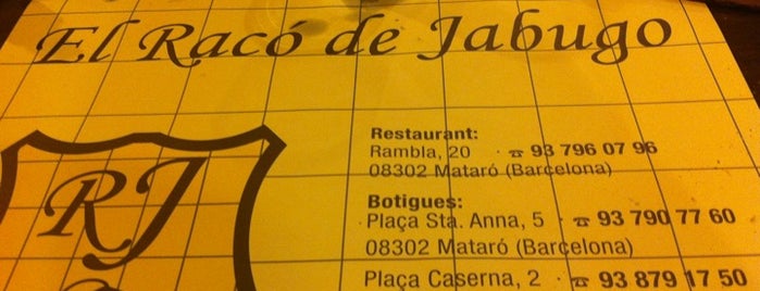 El Racó de Jabugo is one of Locais curtidos por joanpccom.