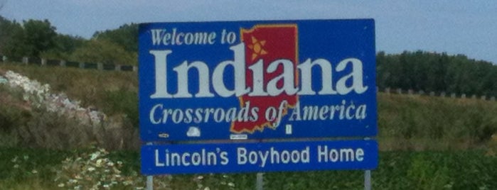 Ohio / Indiana - State Line is one of Tempat yang Disukai Rick E.