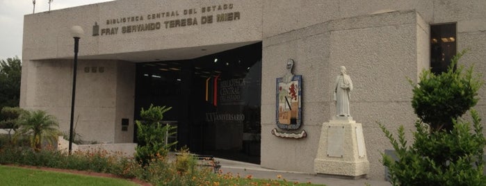 Biblioteca Central del Estado "Fray Servando Teresa de Mier" is one of Bibliotecas en Monterrey/ZMM/AMM.