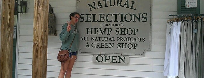 Natural Selections (Hemp Shop) is one of Ocracoke Island.