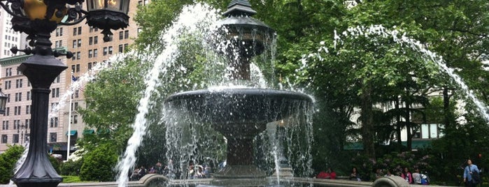 City Hall Park Fountain is one of Anthony’s Liked Places.