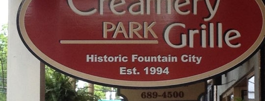 The Creamery Park Grille is one of Fountain City FUN!.