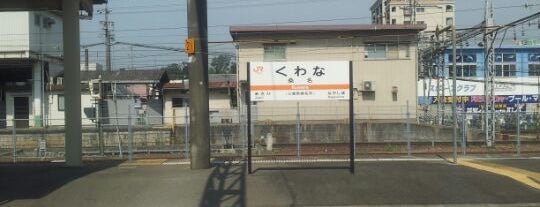 Kuwana Station is one of 関西本線.