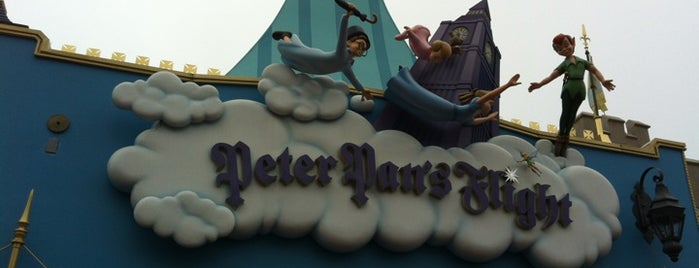 Peter Pan's Flight is one of Disney World/Islands of Adventure.