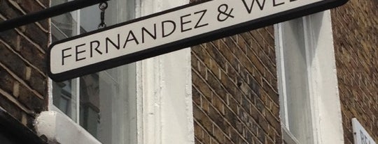 Fernandez & Wells is one of Fab Soho and a stone throw away.