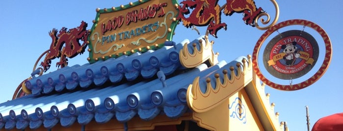 Laod Bhang's Pin Traders is one of California Adventure.