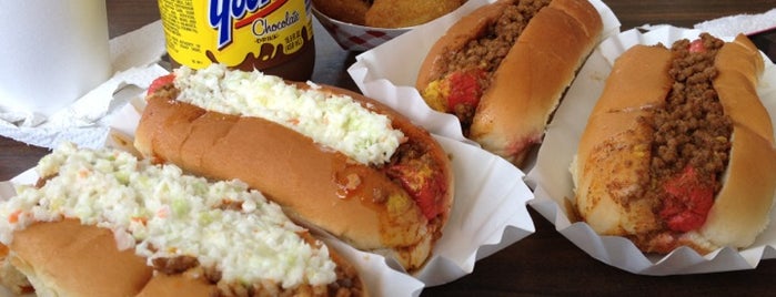 Brandi's World Famous Hot Dogs is one of Places to try – Atlanta.
