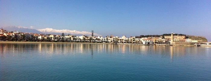 Rethymno Marina is one of Tempat yang Disukai Oksana.