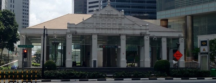 Raffles Place MRT Interchange (EW14/NS26) is one of Singapore Civic District Trail.
