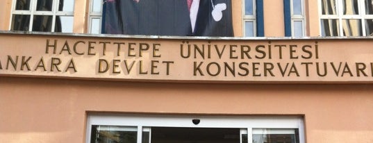 Hacettepe Üniversitesi Ankara Devlet Konservatuvarı is one of Tempat yang Disukai Orhan Veli.