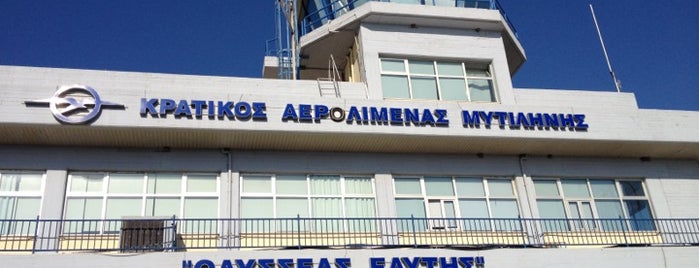 Mytilene International Airport Odysseas Elytis (MJT) is one of สถานที่ที่ mariza ถูกใจ.