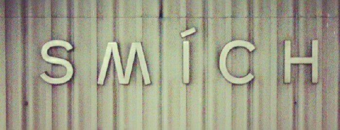 Metro =B= Smíchovské nádraží is one of Prague metro B yellow line.