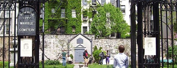 New York City Marble Cemetery is one of NYC's Presidential Haunts.