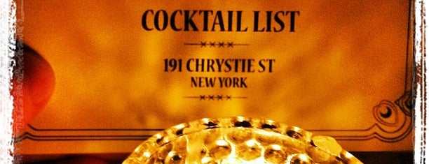 Experimental Cocktail Club is one of NYC Cocktails.