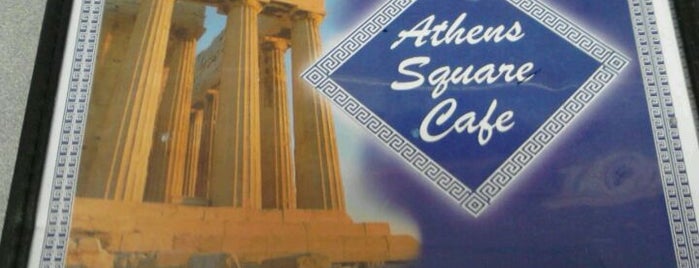 Athen's Square Café is one of Tempat yang Disukai Thomas.