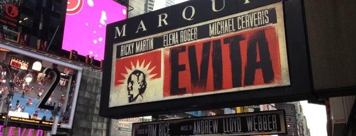 Evita on Broadway is one of The City That Never Sleeps.
