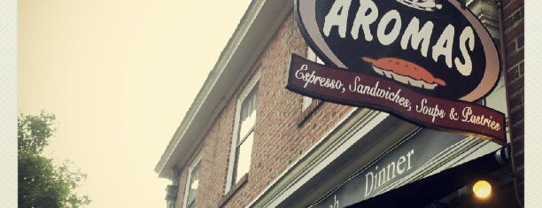 Aromas Coffeehouse Bakeshop & Cafe is one of Lugares favoritos de Ethan.