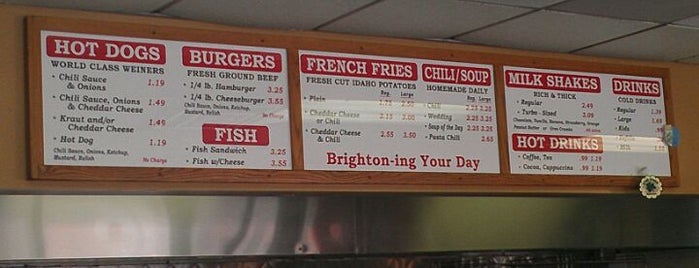 Brighton Hot Dog Shoppe is one of สถานที่ที่บันทึกไว้ของ Nunzio.