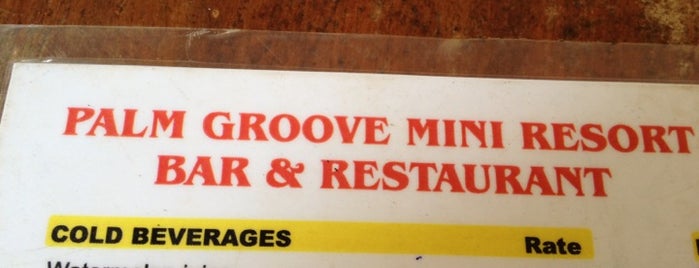 Palm Groove Mini Resort Bar & Restaurant is one of สถานที่ที่ A ถูกใจ.