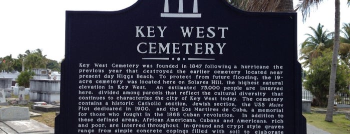Historic Key West Cemetery is one of Florida Keys.